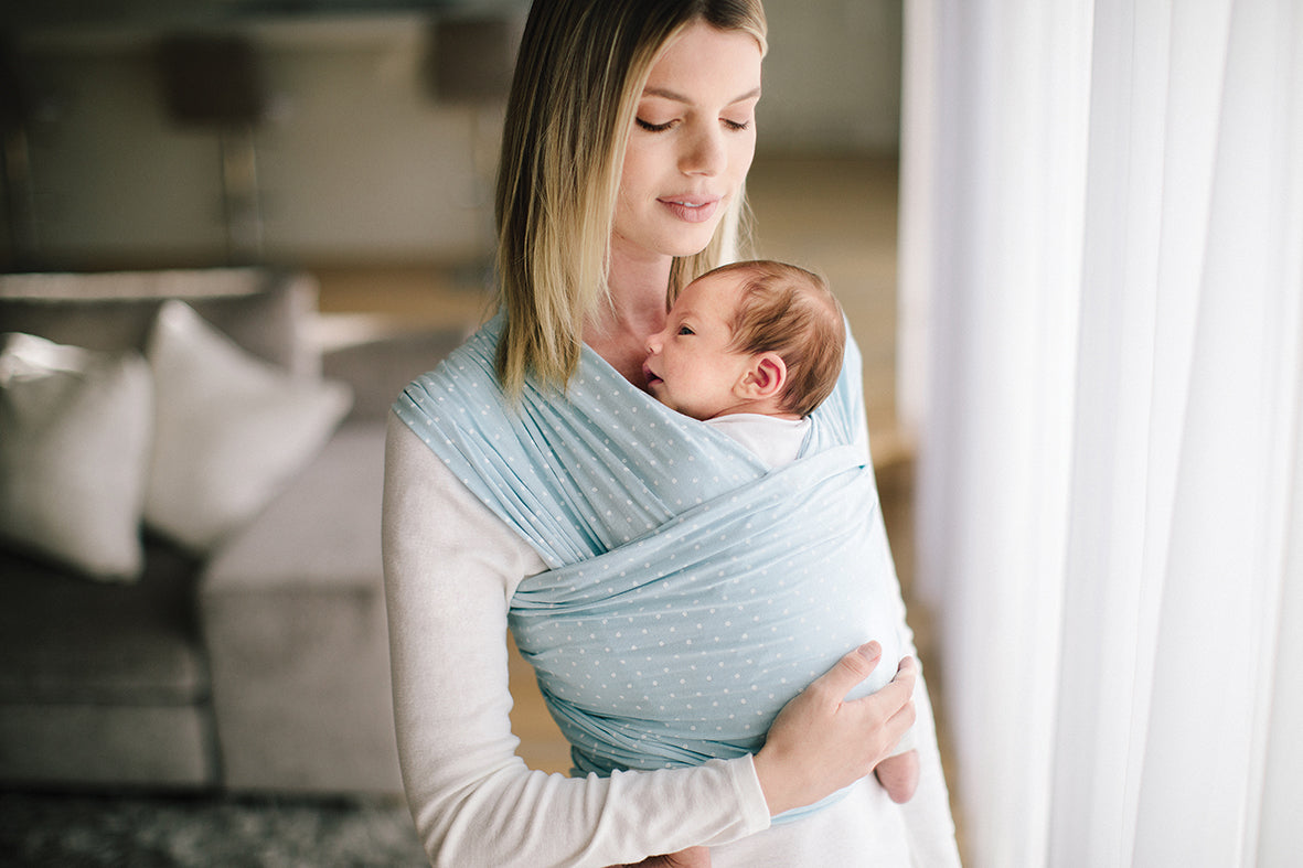 Ergobaby Lightweight Aura Stretchy Wrap - Baby Blue