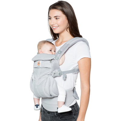 Ergobaby Omni 360 Cool Air Mesh Carrier - Pearl Grey - Baby Carrier - Ergobaby - Afterpay - Zippay Carry Them Close