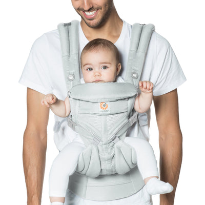 Ergobaby Omni 360 Cool Air Mesh Carrier - Pearl Grey - Baby Carrier - Ergobaby - Afterpay - Zippay Carry Them Close