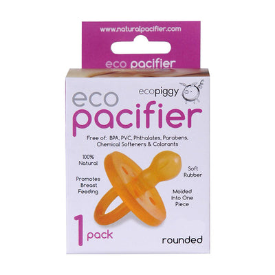 Ecopiggy - Natural Rubber Dummy - 1pk Rounded