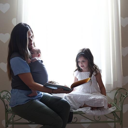 Boba Stretchy Wrap - Dark Grey Organic - Stretchy Wrap - Boba - Afterpay - Zippay Carry Them Close