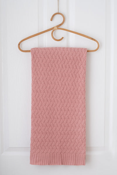 Kute Cuddles - Knit Baby Blanket - Faith Dusty Rose