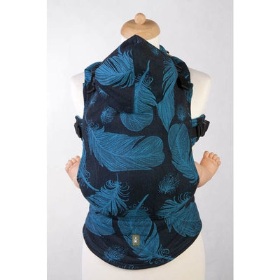 Lenny Lamb Ergonomic Carrier (BABY) - Feathers Turquoise & Black - Second Generation., , Baby Carrier, Lenny Lamb, Carry Them Close  - 8