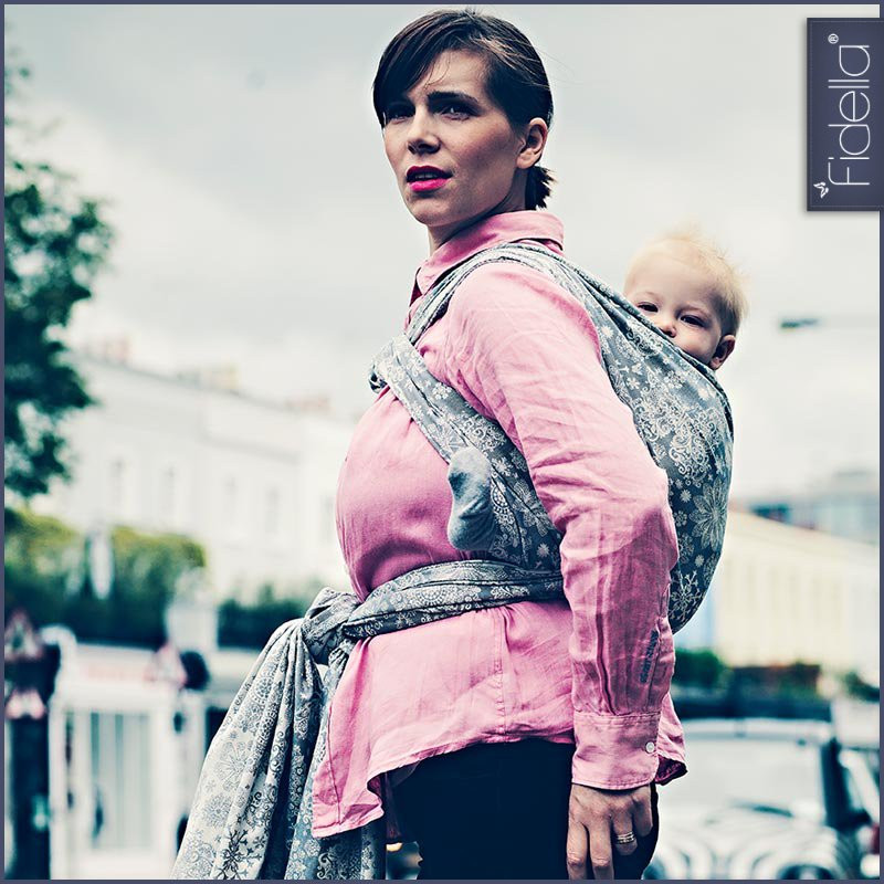 Fidella Woven Wrap - Iced Butterfly smoke - Woven Wrap - Fidella - Afterpay - Zippay Carry Them Close