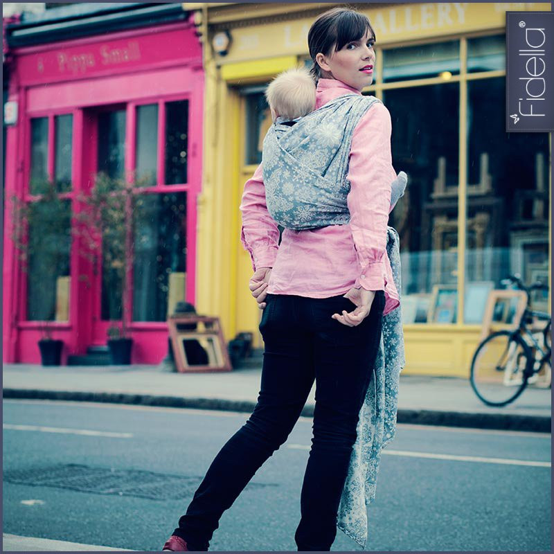 Fidella Woven Wrap - Iced Butterfly smoke - Woven Wrap - Fidella - Afterpay - Zippay Carry Them Close