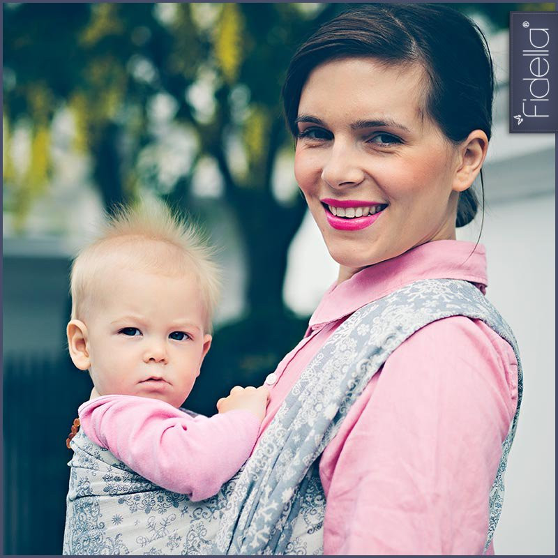 Fidella Woven Wrap - Iced Butterfly smoke - Woven Wrap - Fidella - Afterpay - Zippay Carry Them Close