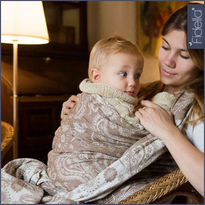 Fidella Woven Wrap - Persian Paisley toffee - Woven Wrap - Fidella - Afterpay - Zippay Carry Them Close