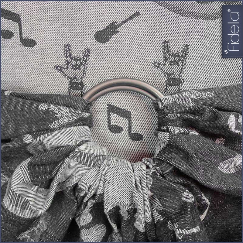 Fidella Ring Sling - Rock n Rolla -silver - Ring Sling - Fidella - Afterpay - Zippay Carry Them Close