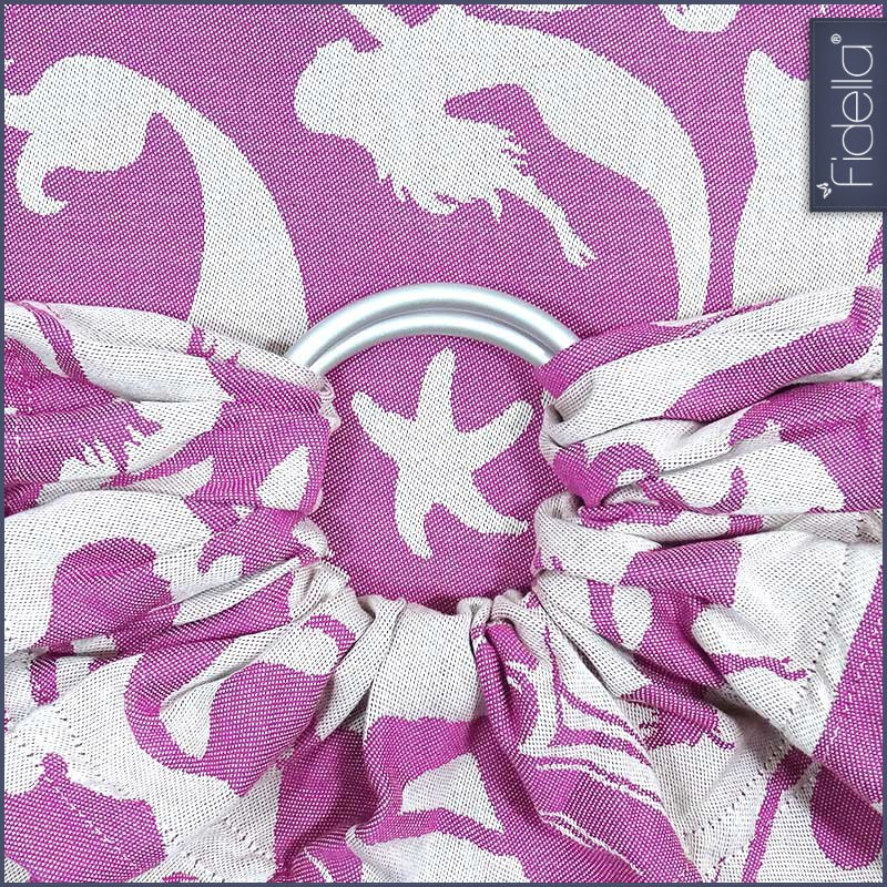 Fidella Ring Sling - Sirens - raspberry - Ring Sling - Fidella - Afterpay - Zippay Carry Them Close