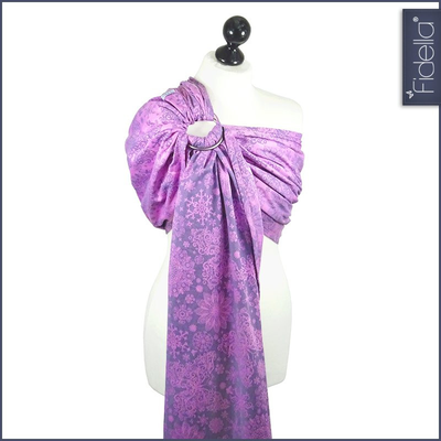 Fidella Ring Sling - Iced Butterfly -violet, , Ring Sling, Fidella, Carry Them Close  - 3