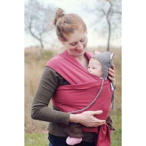 Moby Wrap Organic - Garnet - Stretchy Wrap - Moby - Afterpay - Zippay Carry Them Close