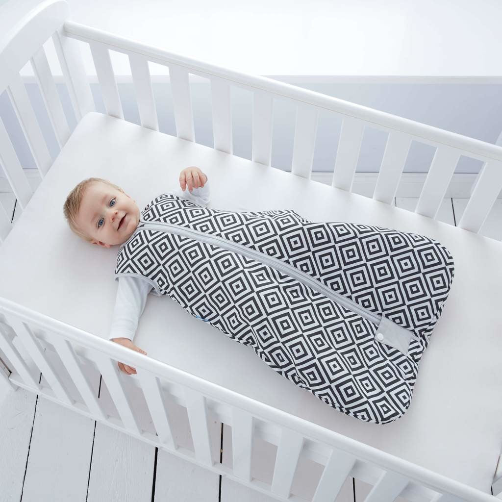 Grobag - Diamonds Black Travel 2.5 Tog - Baby Sleeping Bags - The Gro Company - Afterpay - Zippay Carry Them Close