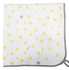 Little Turtle Baby - Hooded Towel - Yellow & Grey Spots