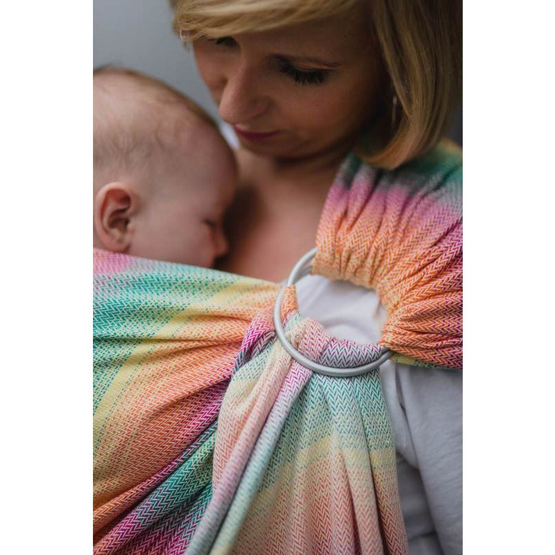 Lenny Lamb Ring Sling - Little Herringbone Imagination - Ring Sling - Lenny Lamb - Afterpay - Zippay Carry Them Close