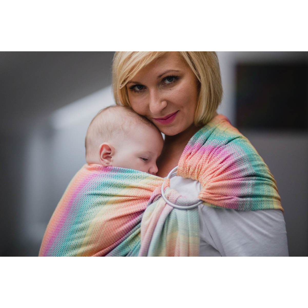 Lenny Lamb Ring Sling - Little Herringbone Imagination - Ring Sling - Lenny Lamb - Afterpay - Zippay Carry Them Close