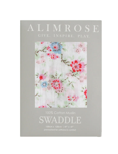 Alimrose Muslin Swaddle - Cottage Floral