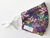 Alimrose - Face Mask - 3 layer Cotton - Navy Floral (Adult)