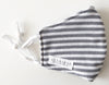 Alimrose - Face Mask - 3 layer Cotton - Grey Stripe (Kids 8-16yrs)