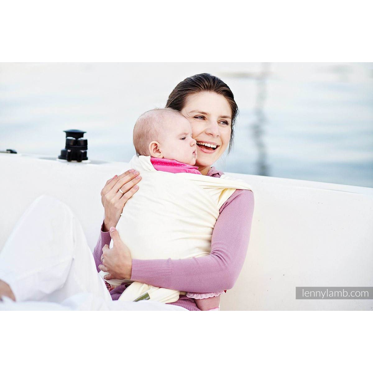 Lenny Lamb Stretchy Wrap - IVORY - Stretchy Wrap - Lenny Lamb - Afterpay - Zippay Carry Them Close