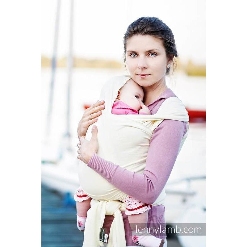 Lenny Lamb Stretchy Wrap - IVORY - Stretchy Wrap - Lenny Lamb - Afterpay - Zippay Carry Them Close