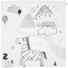 Kippins - Organic Cotton Story Print Muslin Swaddle - Bam - swaddle - Kippins - Afterpay - Zippay Carry Them Close