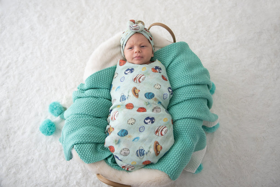 Kute Cuddles - Organic Bamboo Muslin Swaddle - Zion