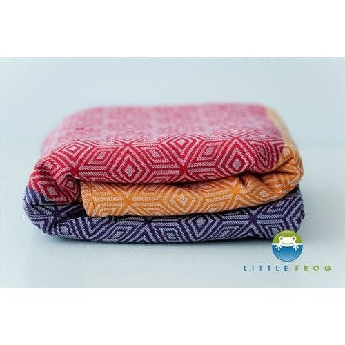 Little Frog Woven Wrap - Jacquard Fruity Cube - Woven Wrap - Little Frog - Afterpay - Zippay Carry Them Close