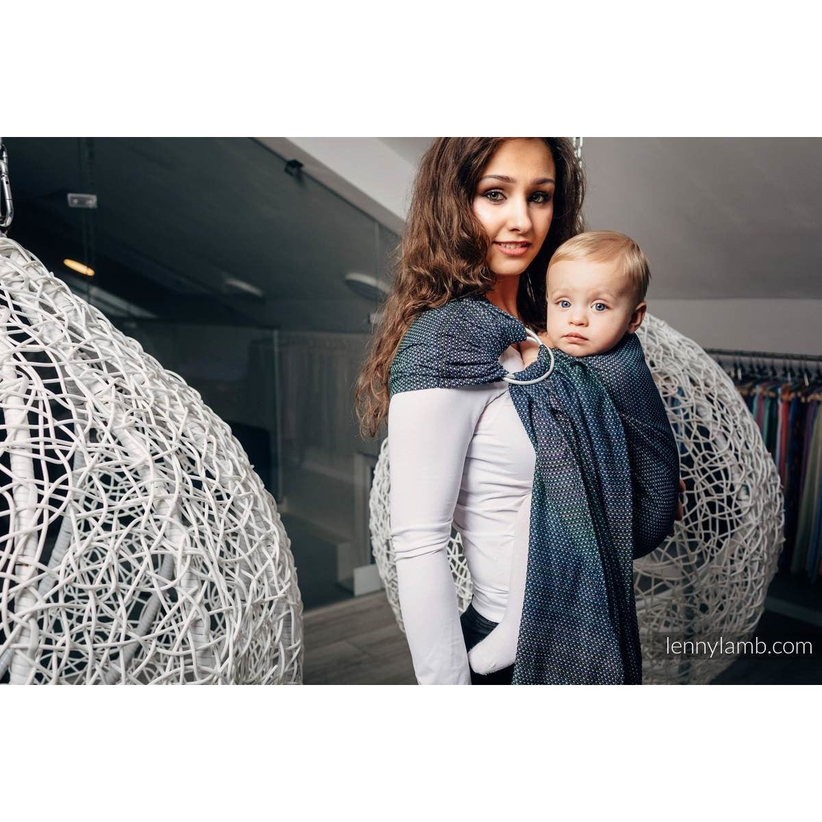 Lenny Lamb Ring Sling - Little Pearl Chameleon - Ring Sling - Lenny Lamb - Afterpay - Zippay Carry Them Close