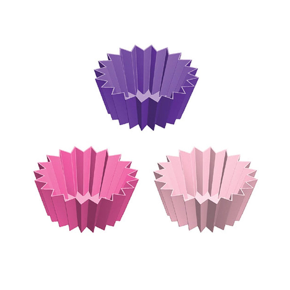Lunch Punch - Jumbo Silicone Cups - Pink (3 set)