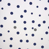 Little Turtle Baby - Fitted Cot Sheet - Navy & Grey Spots
