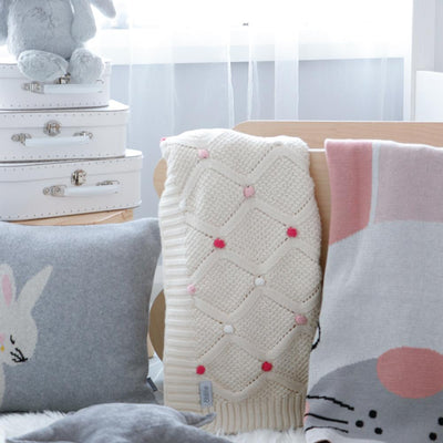 Di Lusso Living - Baby Blanket - Lucy Pink