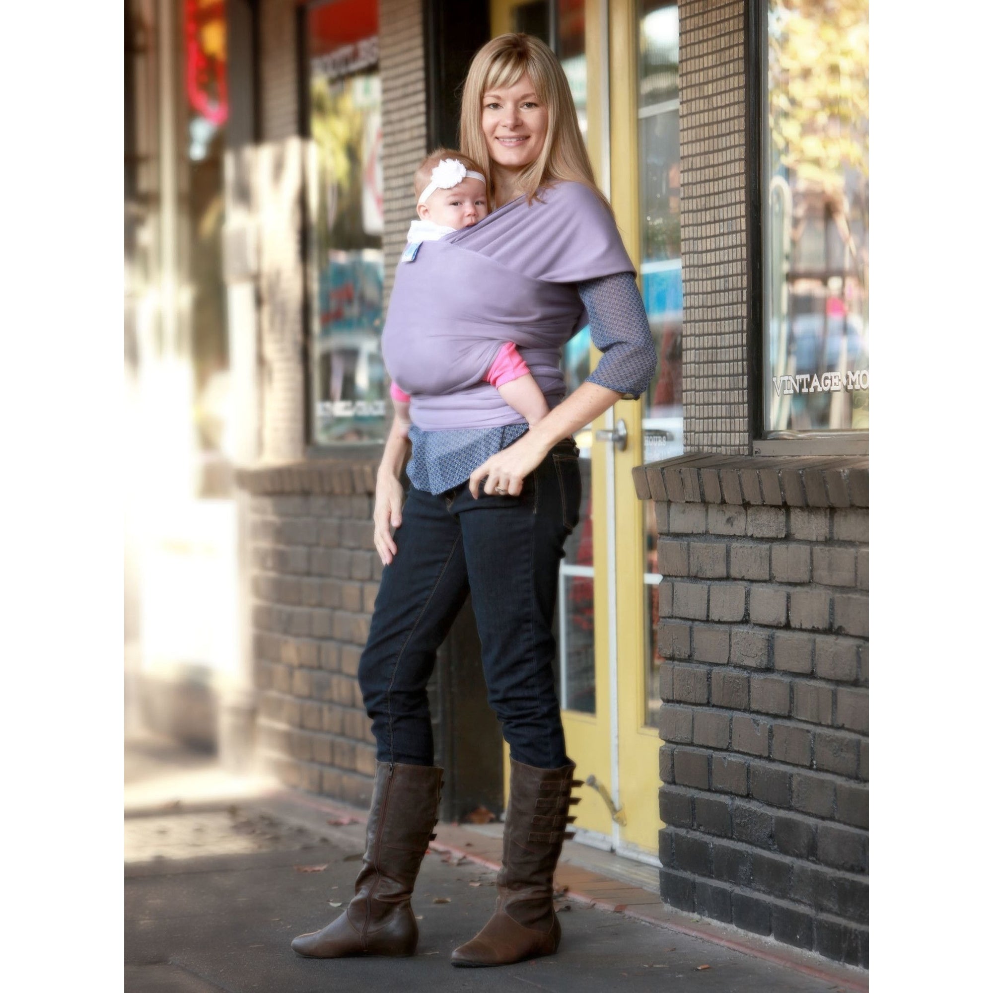 Moby Wrap - Lavender - Stretchy Wrap - Moby - Afterpay - Zippay Carry Them Close