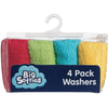 Face Washers - Cotton Terry Towelling Multicolour Boy (4 Pk) - Bath - Big Softies - Afterpay - Zippay Carry Them Close