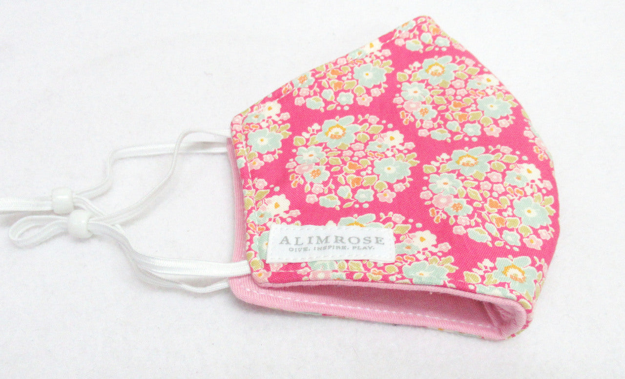 Alimrose - Face Mask - 3 layer Cotton - Pink 3 (Adult)