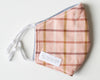 Alimrose - Face Mask - 3 layer Cotton - Pink Plaid (Kids 8-16yrs)