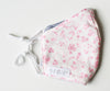 Alimrose - Face Mask - 3 layer Cotton - Pink White Floral (Kids 8-16yrs)