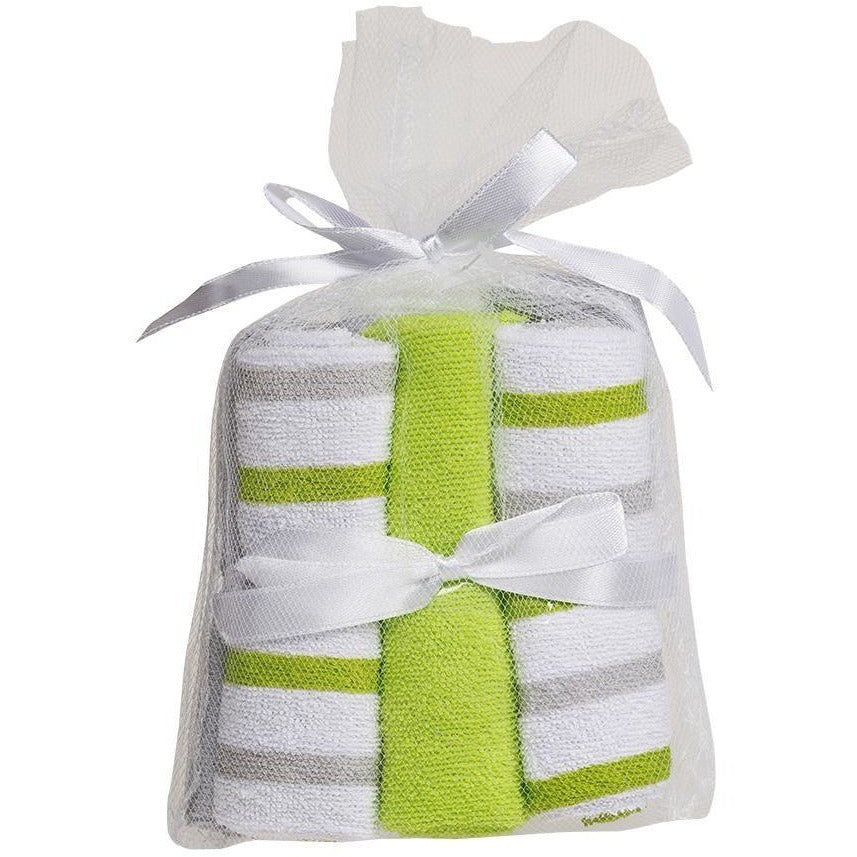 Face Washers - Knit Green Mix (6 Pk) - Bath - Big Softies - Afterpay - Zippay Carry Them Close