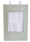 Alimrose Muslin Swaddle - Pin Spot Grey