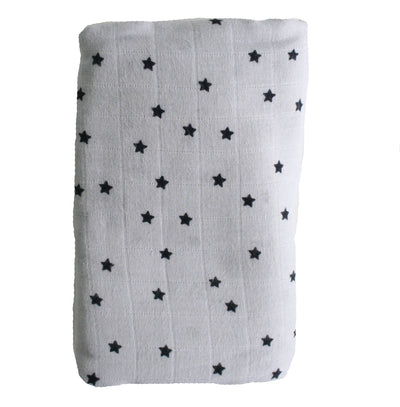 Alimrose Muslin Swaddle - Starry Night Grey