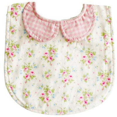 Alimrose - Peter Pan Collar Bib Pink & Cream