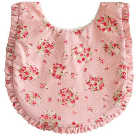 Alimrose - Ruffle Edge Bib Pink Floral