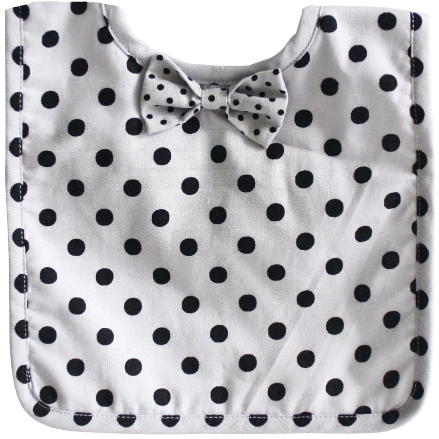 Alimrose - Bow Tie Bib Grey Black Polka - Clothing - Alimrose - Afterpay - Zippay Carry Them Close