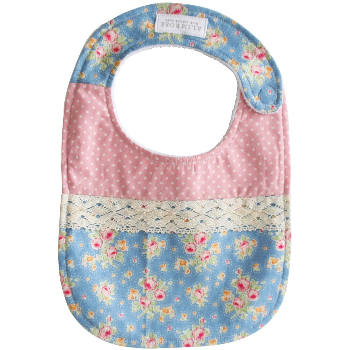 Alimrose - Bib Blossom Blue & Pink - Clothing - Alimrose - Afterpay - Zippay Carry Them Close