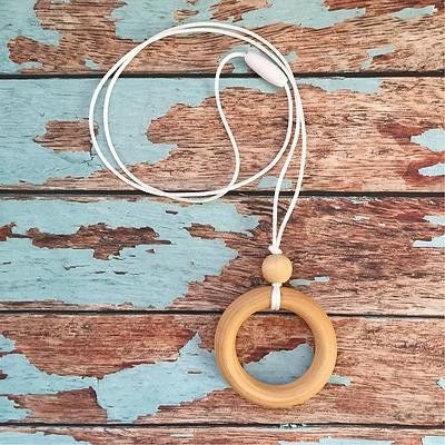 Maple Ring Pendant Necklace - Teething Necklace - Nature Bubz - Afterpay - Zippay Carry Them Close