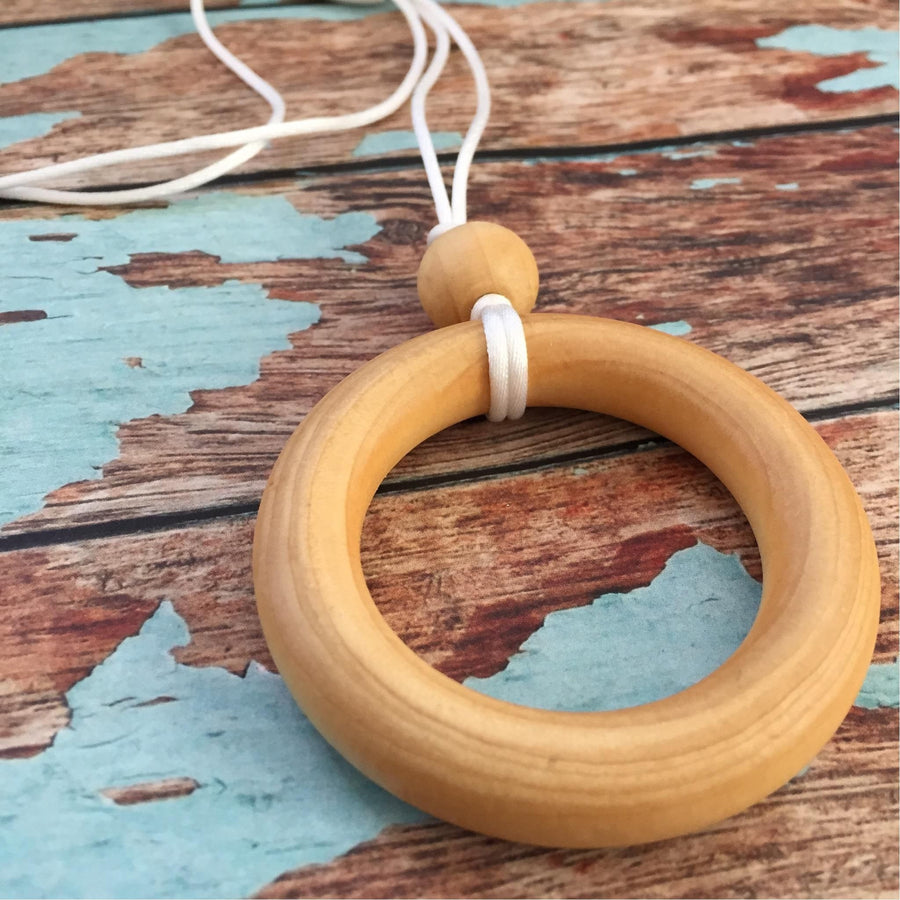 Maple Ring Pendant Necklace - Teething Necklace - Nature Bubz - Afterpay - Zippay Carry Them Close