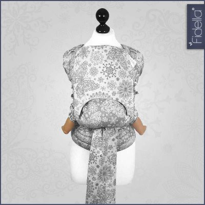 Fidella Fly Tai - MeiTai babycarrier Iced Butterfly Smoke (Baby Size - From Birth), , Mei Tai, Fidella, Carry Them Close  - 1