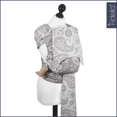 Fidella Fly Tai - MeiTai babycarrier Persian Paisley smoke (New Size 3 months +) ***Pre-Order*** - Meh Dai - Fidella - Afterpay - Zippay Carry Them Close