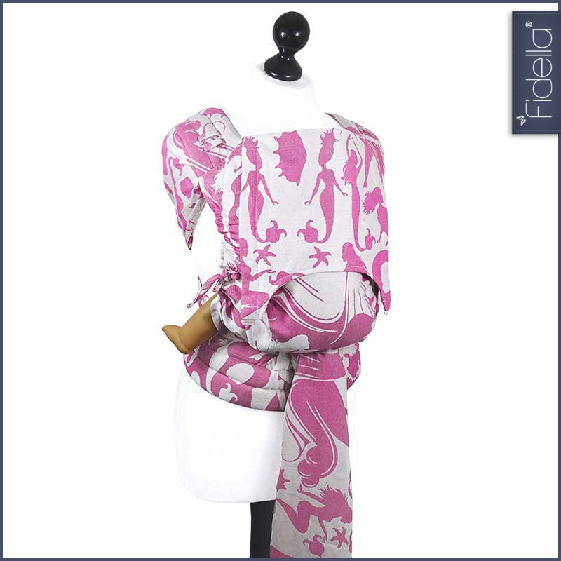Fidella Fly Tai - MeiTai babycarrier Sirens raspberry (New Size - 3 months +) - Mei Tai - Fidella - Afterpay - Zippay Carry Them Close