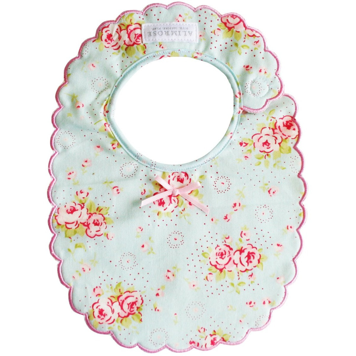 Alimrose - Scallop Bib Blue Floral - Clothing - Alimrose - Afterpay - Zippay Carry Them Close