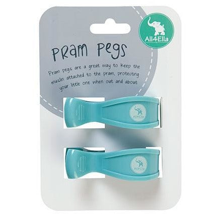All4Ella Pram Pegs (2set) - Blue - Accessories - All4Ella - Afterpay - Zippay Carry Them Close